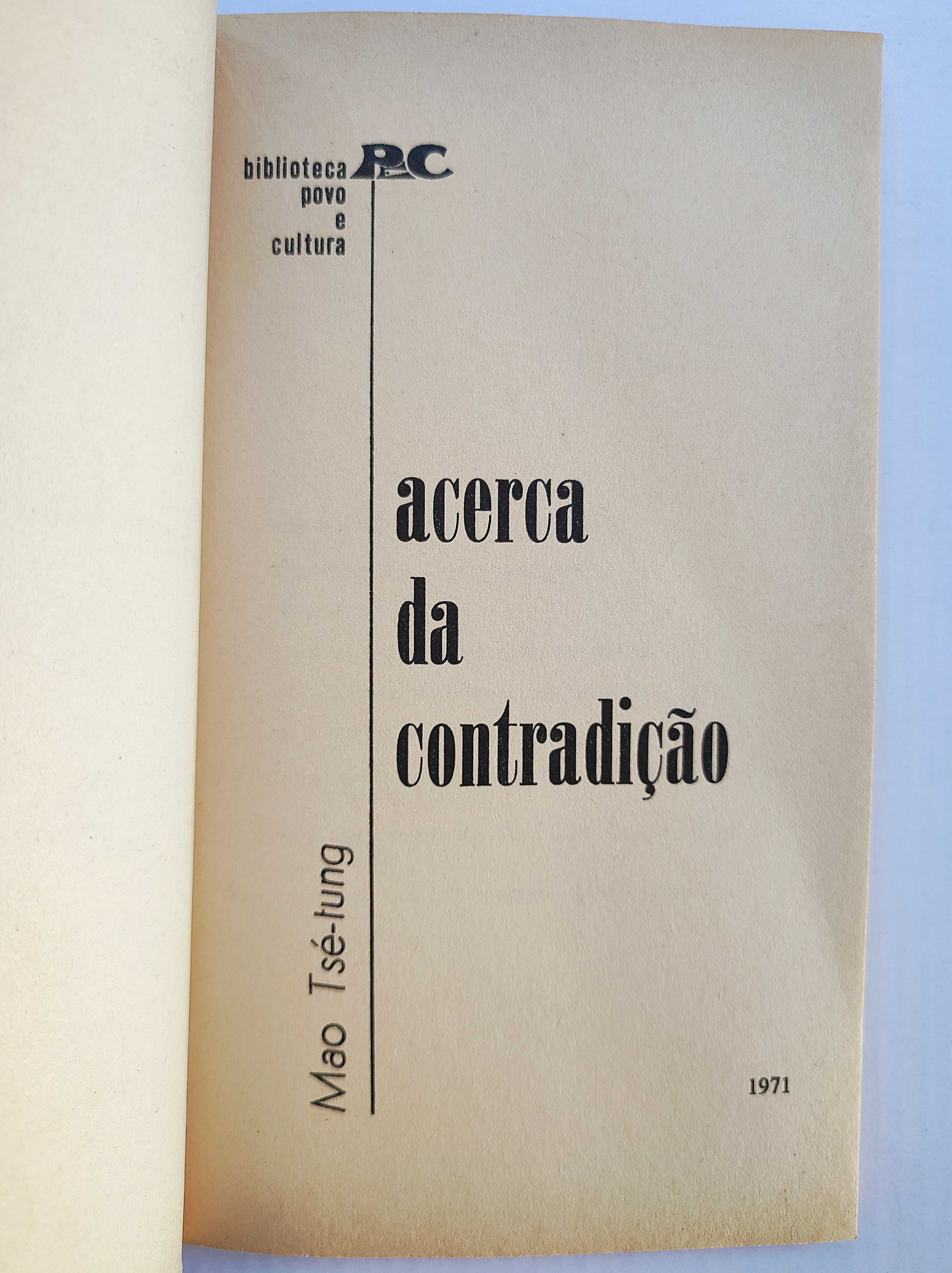 Livro - Acerca da Contradição - Mao Tsé-Tung - 1971