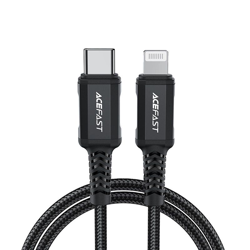 Kabel Acefast C4-01 Lightning - Usb-C Pd 30W 3A 480Mb/S 1,8M - Czarny