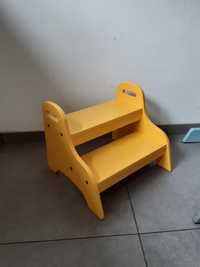 Ikea TROGEN taboret dziecięcy schodki  żółty podnózek