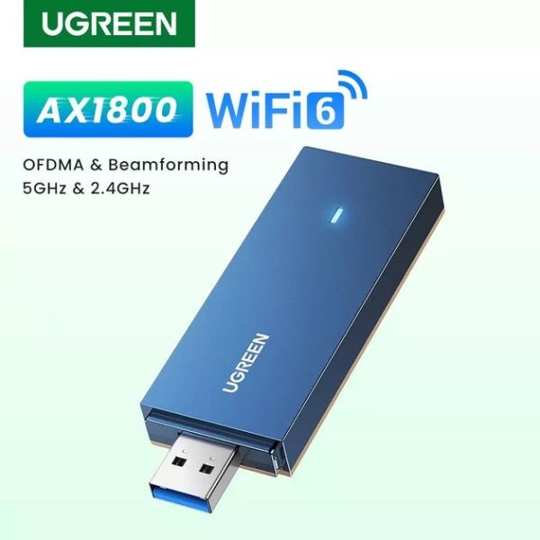 Wi-Fi адаптер Ugreen CM499 AX1800 USB Adapter