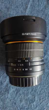 Objetivo Samyang 8mm f3.5 fisheye EF-S (para Canon)