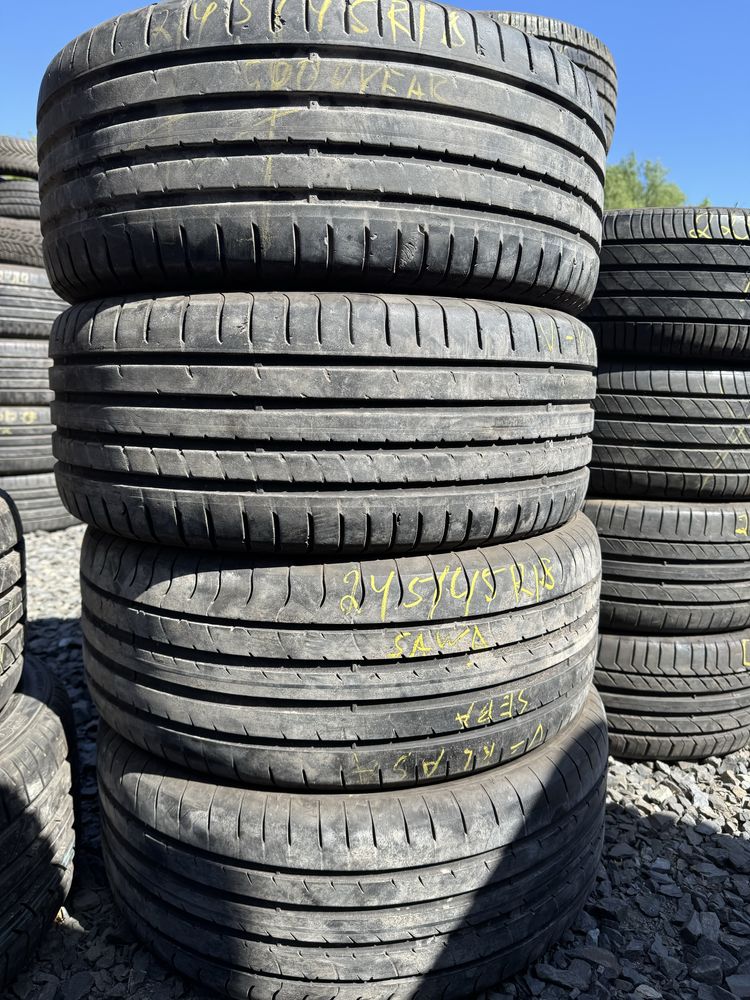 Шини 245/45 R18 Sava+Goodyear літо супер стан