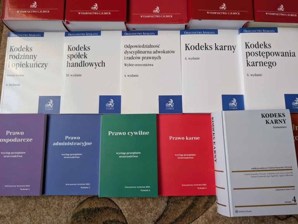 Zestaw komentarzy, orzecznictw, egz. adw/radc. 2026 NOWE! WARTO!