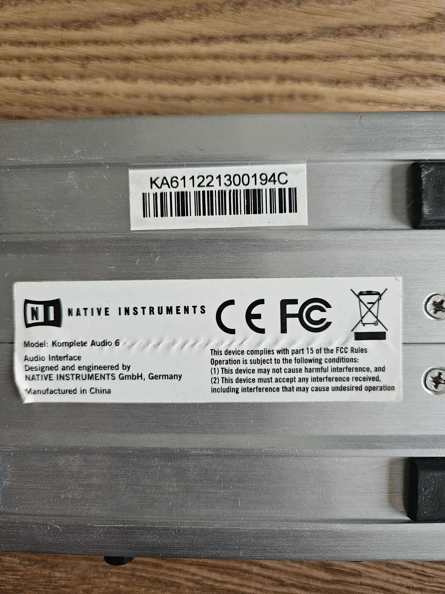 Native Instruments KOMPLETE AUDIO 6 Digital Recording Interface