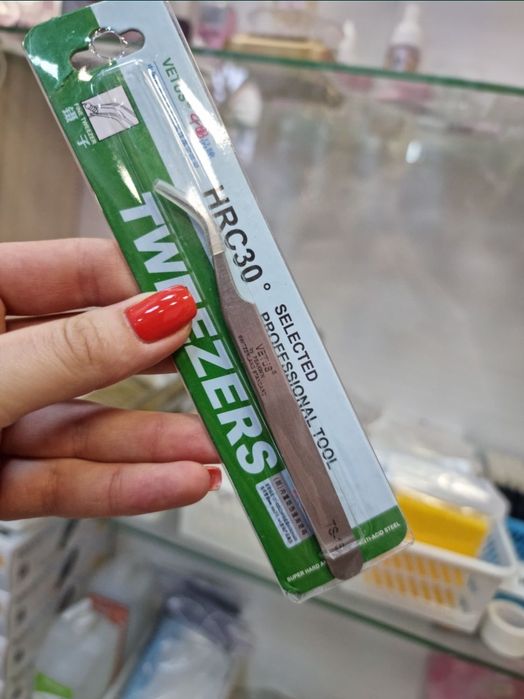 Пінцети для нарощування вій. Розпродаж залишків.