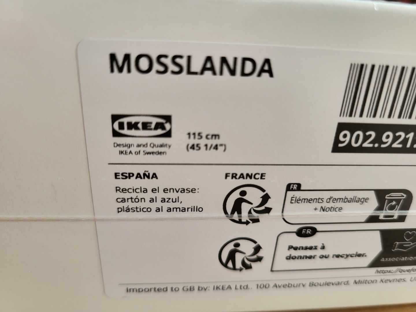 półka na zdjęcia, Ikea, biała, 115 cm, nowa