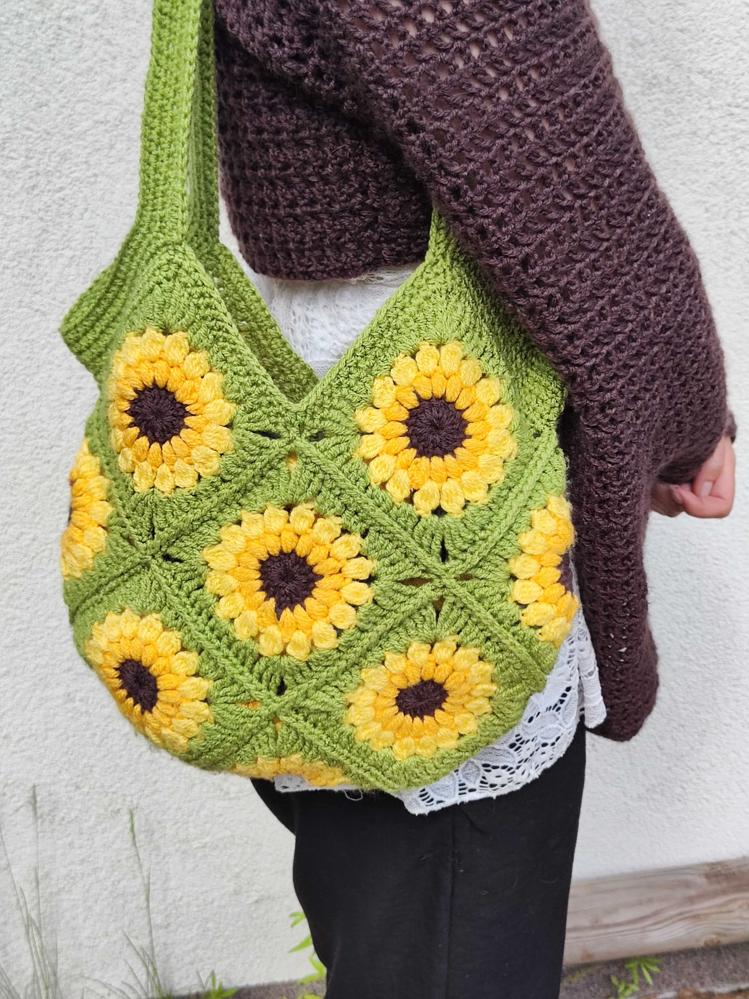 Torebka na szydełku, torba hand made!