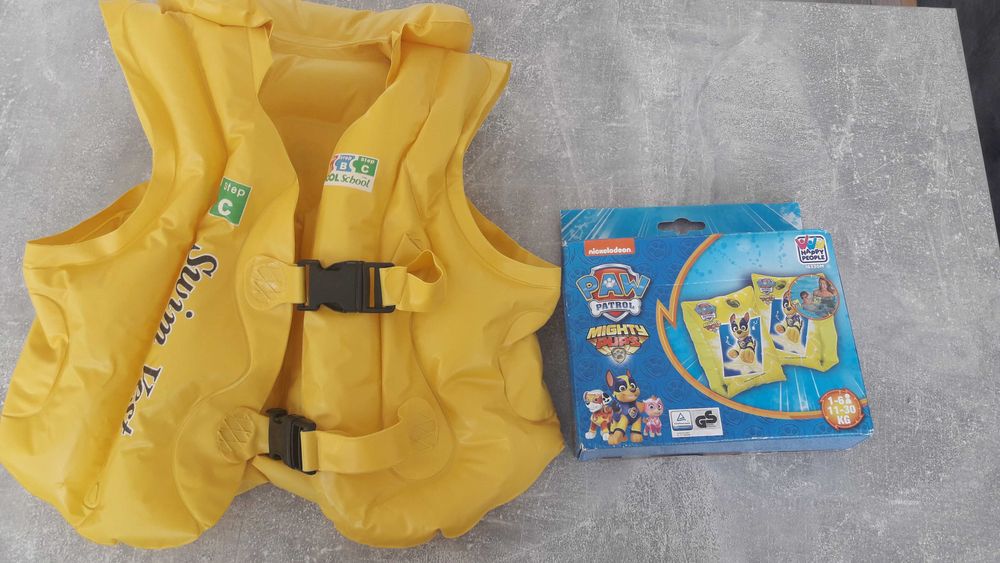 Psi patrol rękawki do pływania + kamizelka gratis.
