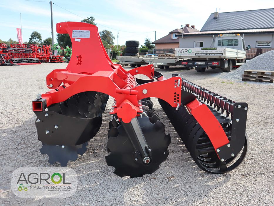 Brona talerzowa agregat Euromasz 3m wał rura daszkowy hydropak