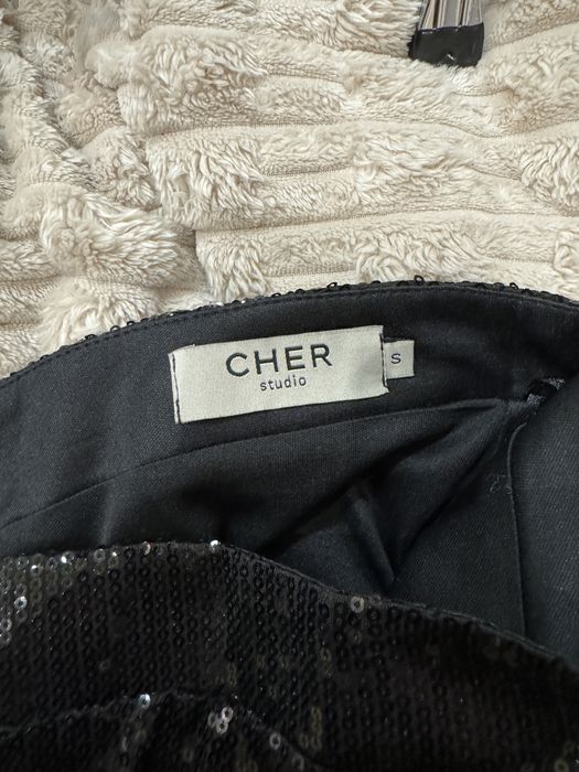 Юбка спідниця в паетках cher17