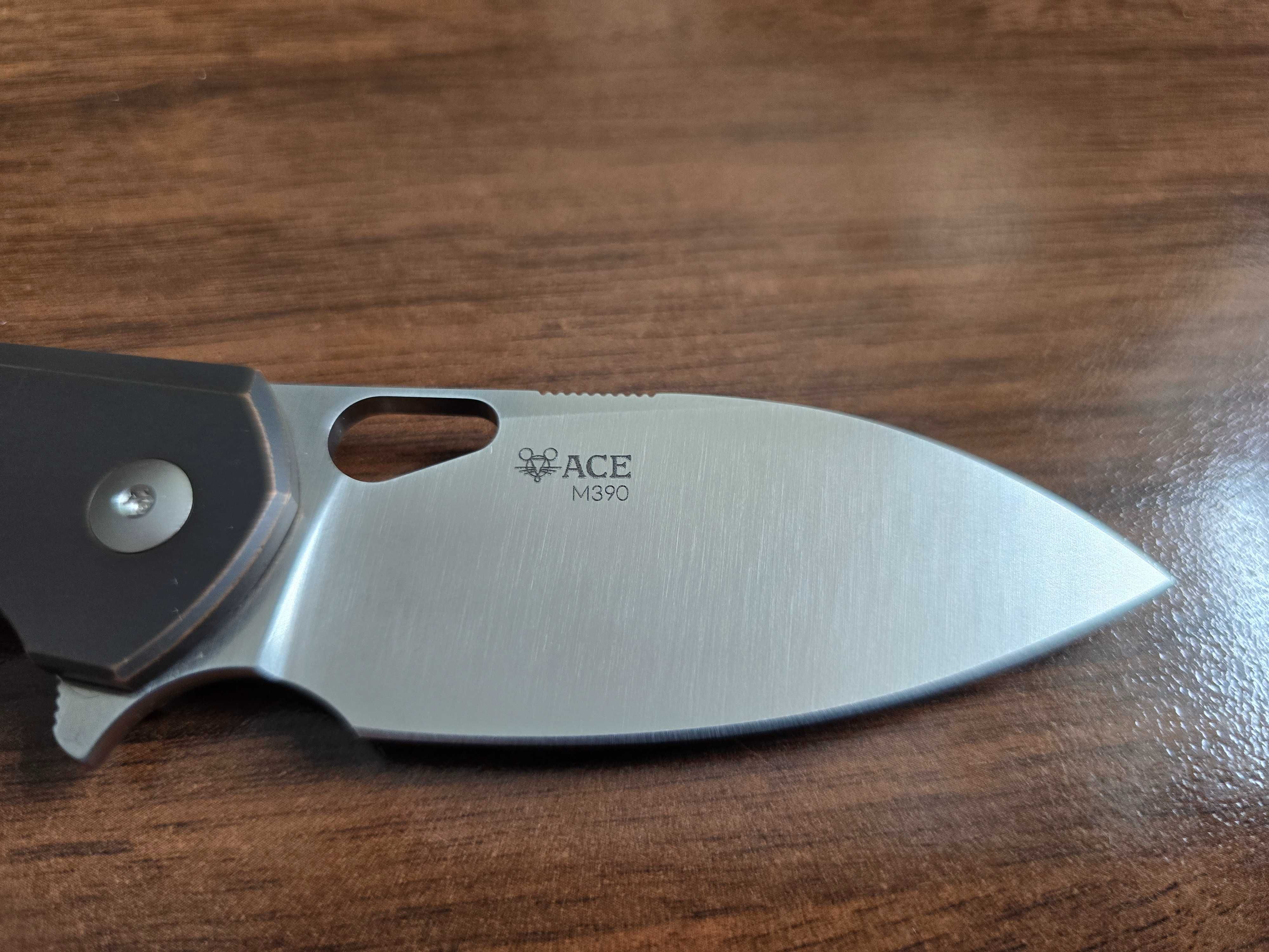 GiantMouse ACE Biblio Bronze Natural Micarta M390