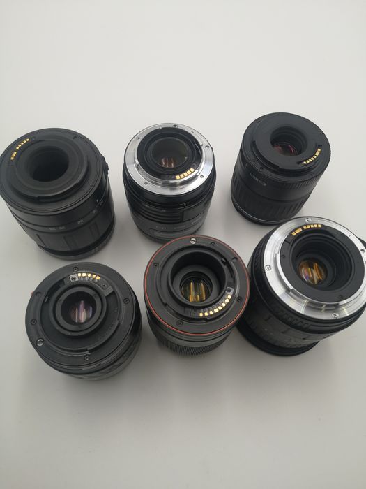 Wyprzedaż Zestaw uszkodzonych obiektywów Canon, Minolta, Sony, Tamron