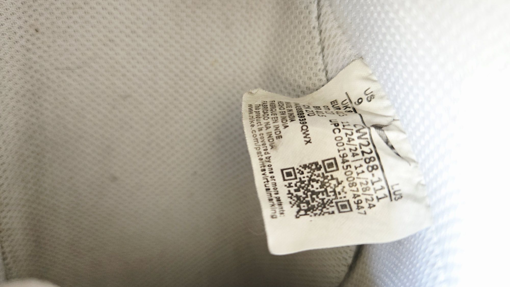 Nike Air Force 1 '07 oryginalne rozmiar 42,5