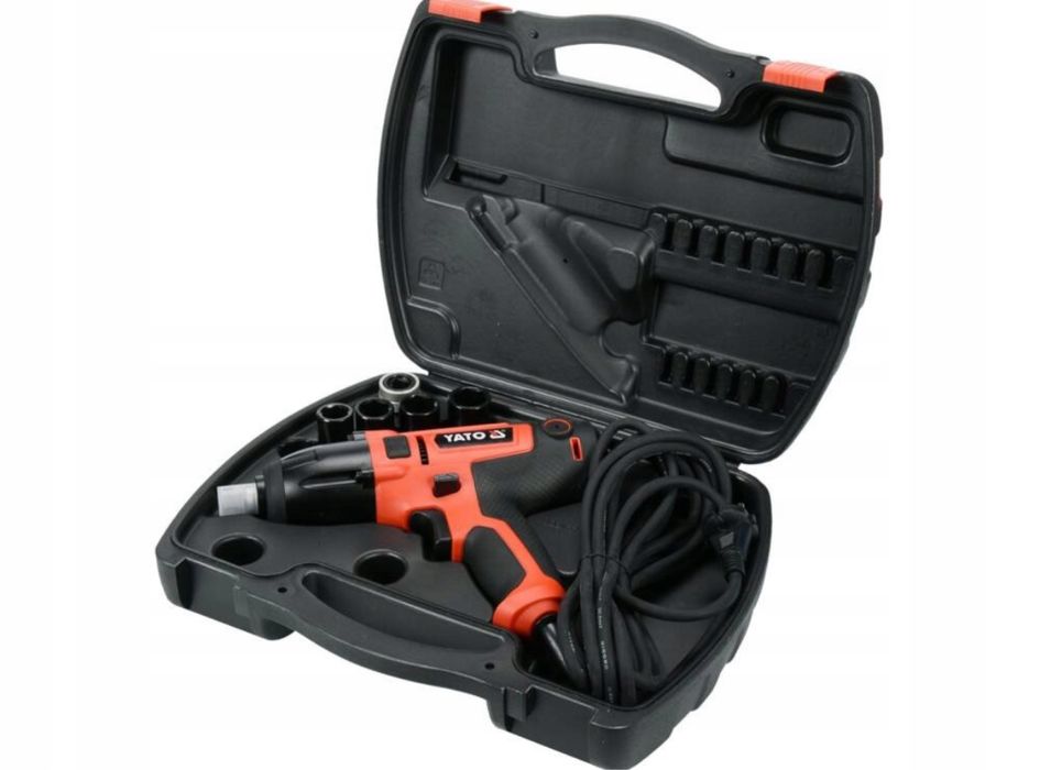YATO Elektryczny Klucz Udarowy do Kół 450W 450Nm 1/2” + 4 Nasadki