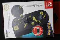 Joy-con esquerdo d-pad Pikachu preto e dourado