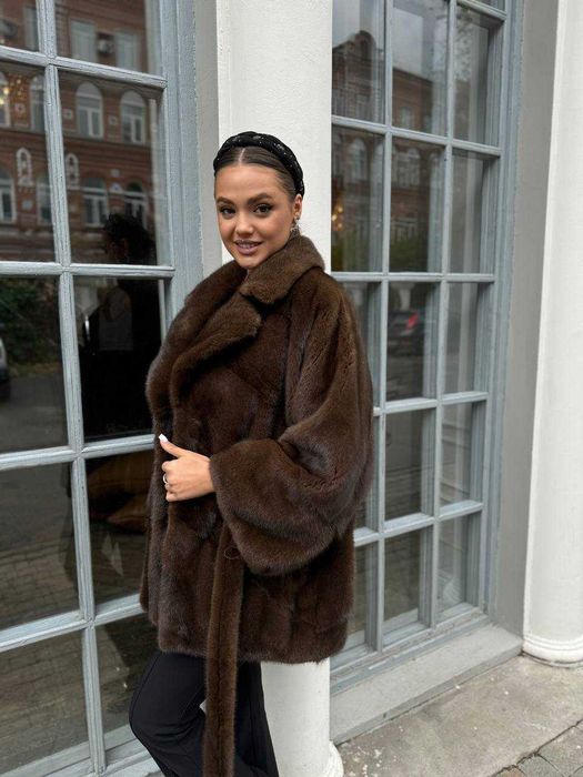 Szuba z naturalnego futra norki.