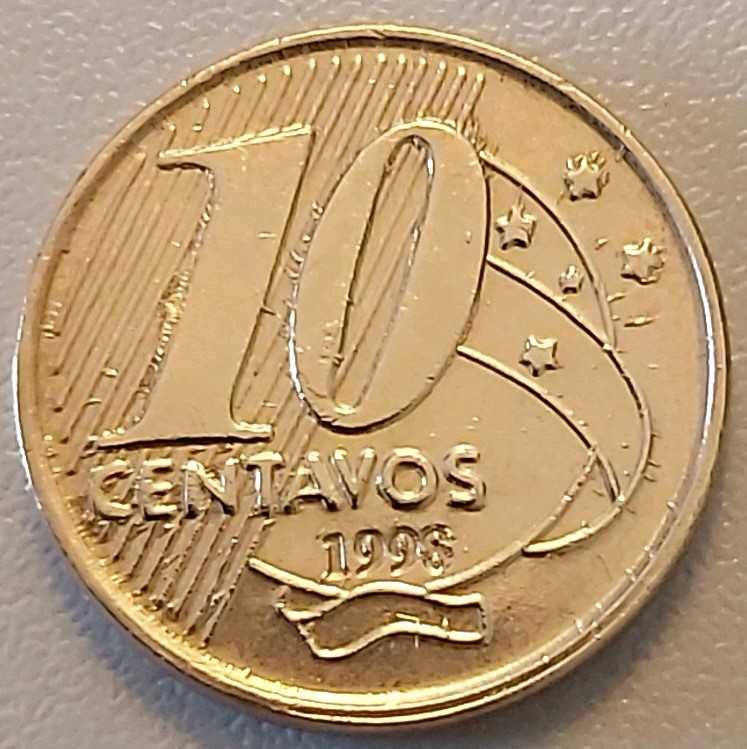 10 Centavos de 1998, do  Brasil, antiga e rara