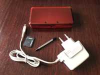 Konsola Nintendo 3DS Metalic Red + akcesoria