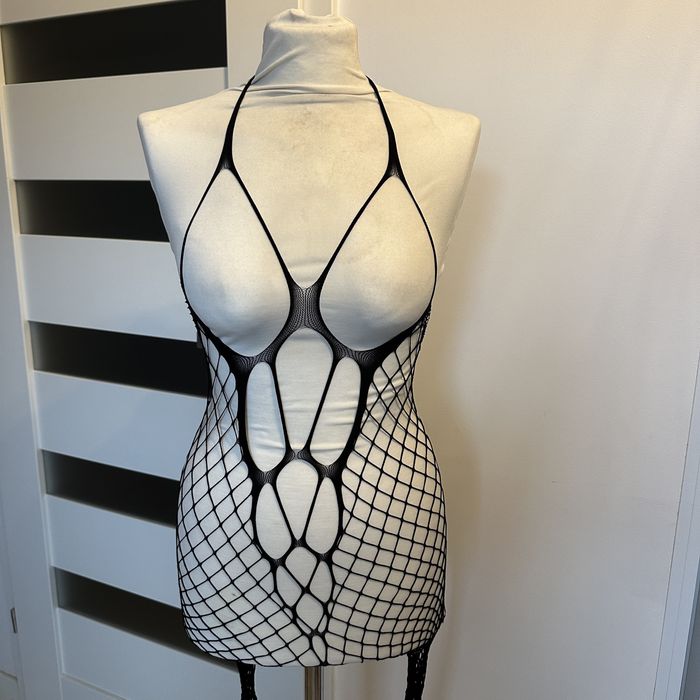 Erotyczne body sexy rozmiar uniwersalny siateczkowe otwarty krok nowe