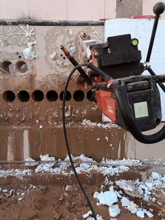 Wiercenie otworów, Cięcie betonu, wycinanie otworów drzwiowych i okien