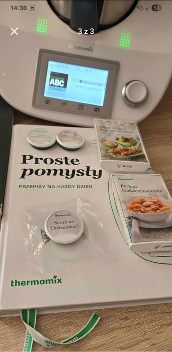 Thermomix tm5 + nośnik z przepisami abc cookido zestaw ksiażki