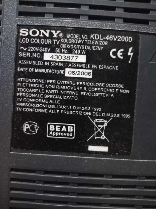 Comando TV Sony rm-ed007