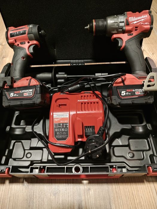 Zestaw Milwaukee FPP2A3-502X wiertarko-wkrętarka + zakrętarka udarowa