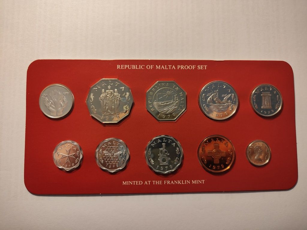 Moedas Proof Malta 1979