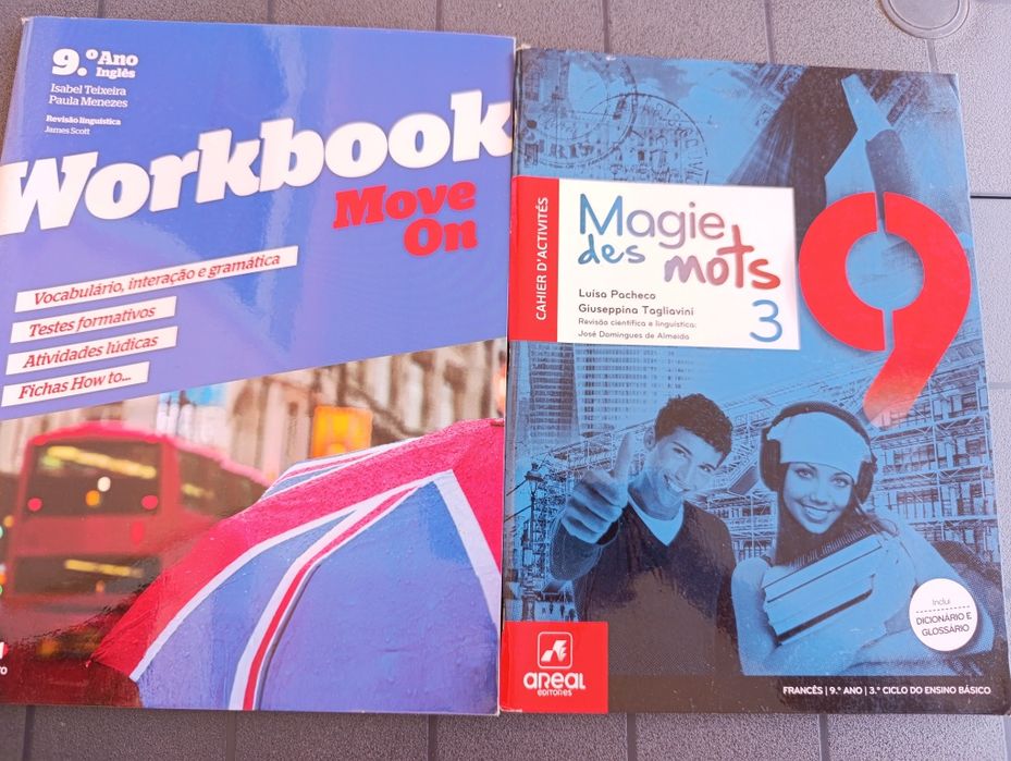 cadernos atividades 9ºano - Inglês e francês
