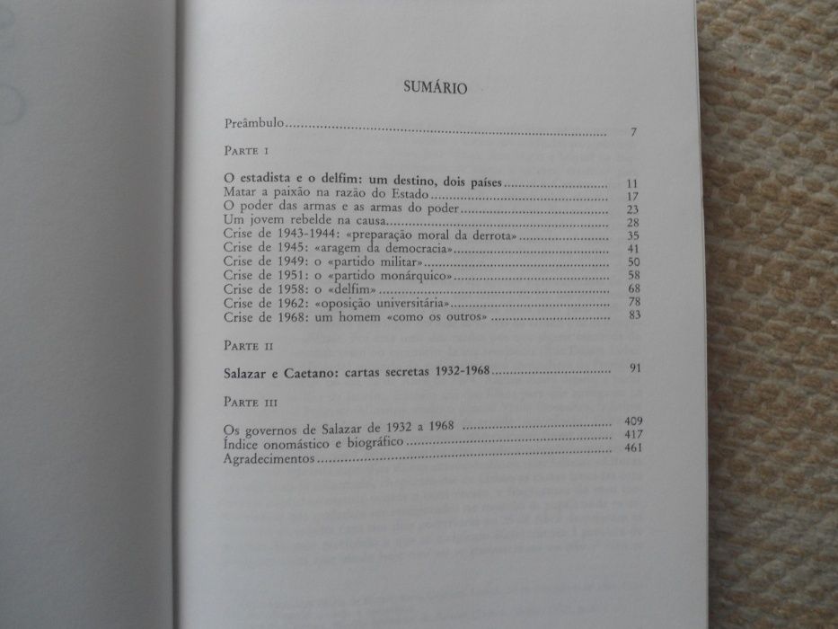 Salazar - Caetano, Cartas Secretas (1932-.1968) José Freire Antunes