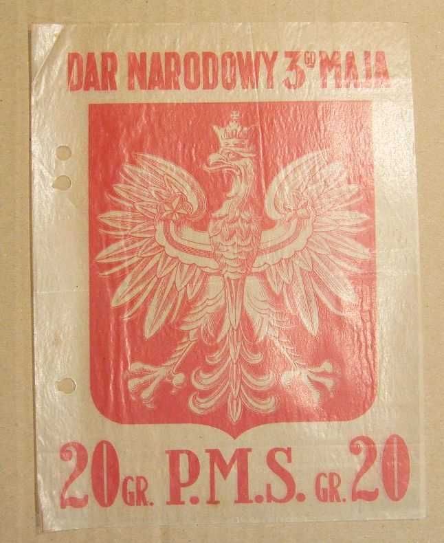 Dar Narodowy 3 Maja 20 gr Polska Macierz Szkolna przedwojenna cegiełka