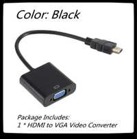 Адаптер HDMI VGA кабель преобразователь штекер