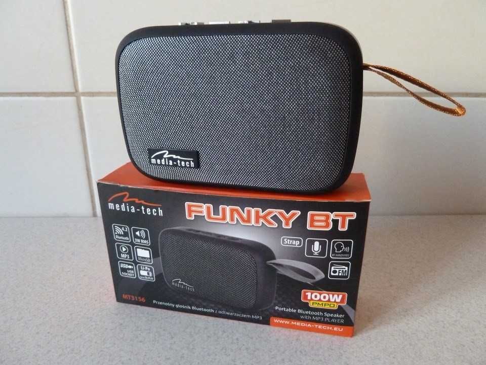 Przenośny Mini Głośnik FM Bluetooth: FUNKY BT MT3156