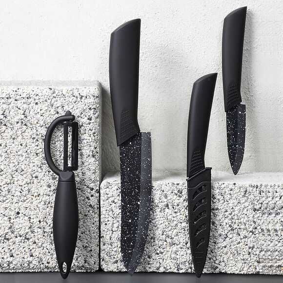 Profesjonalny Ceramiczny Nóż Czarny + GRATIS
