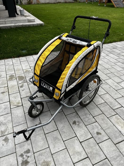 Riksza przyczepka do roweru dla dzieci