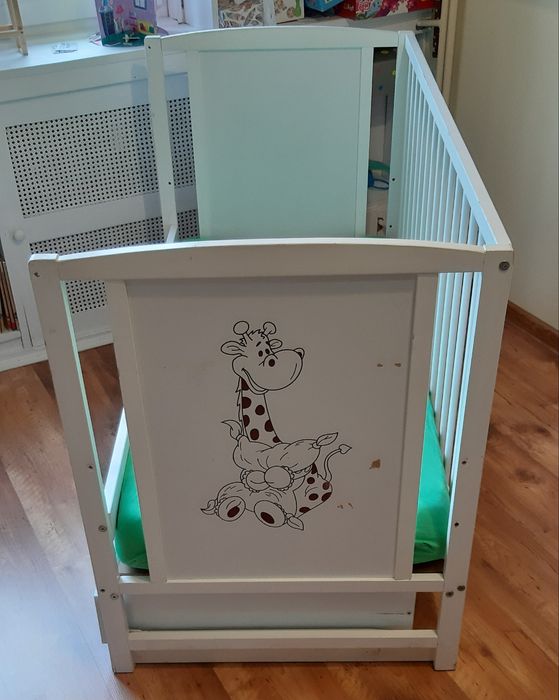 Łóżeczko dziecięce 120x60 DOWIOZĘ dostawka z szufladą