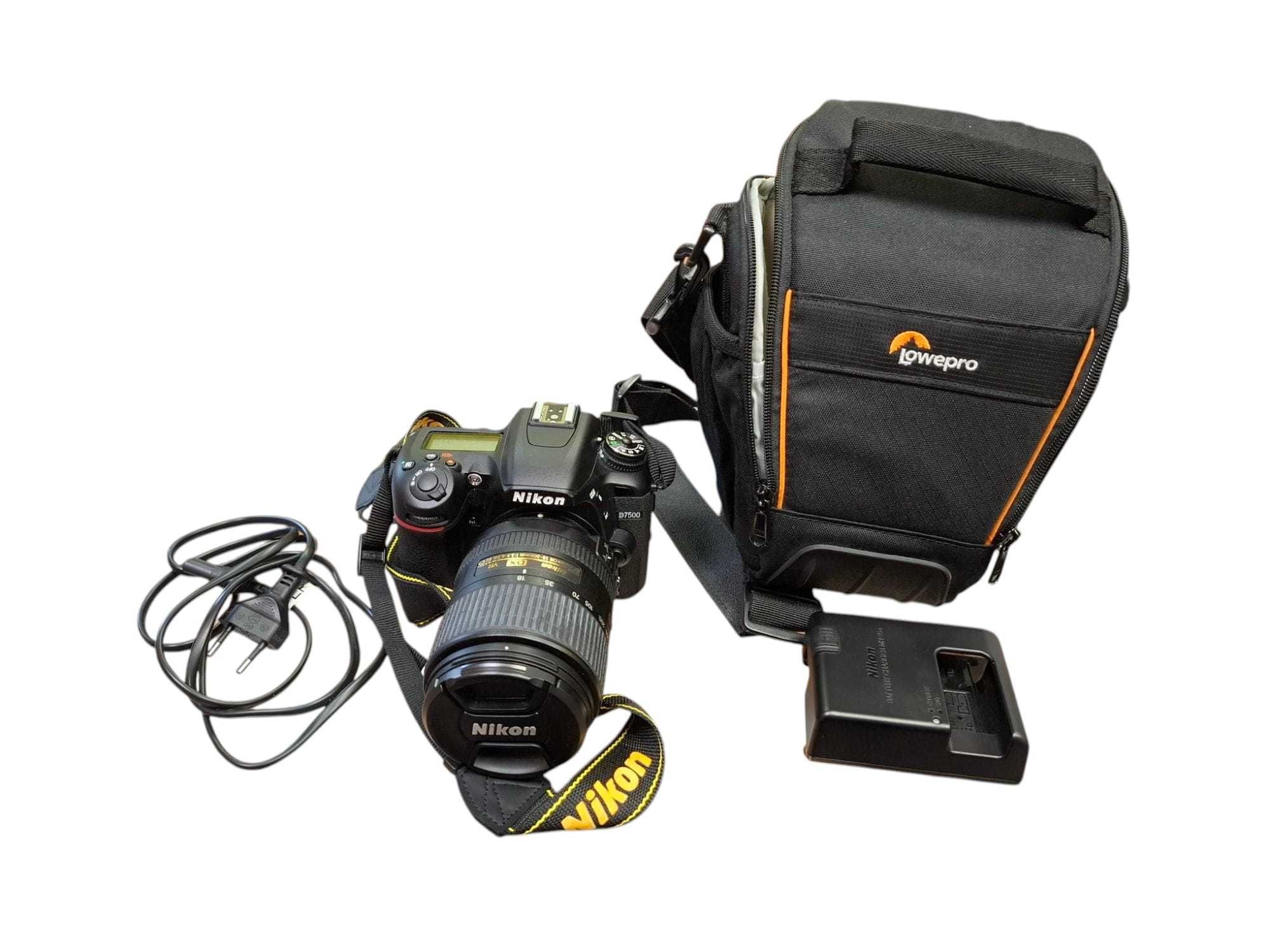Lustrzanka Nikon D7500 + obiektyw Przebieg 130 zdjęć