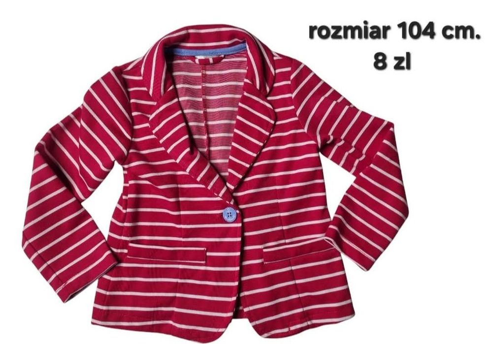 Zakiet rozmiar 104 cm czerwony