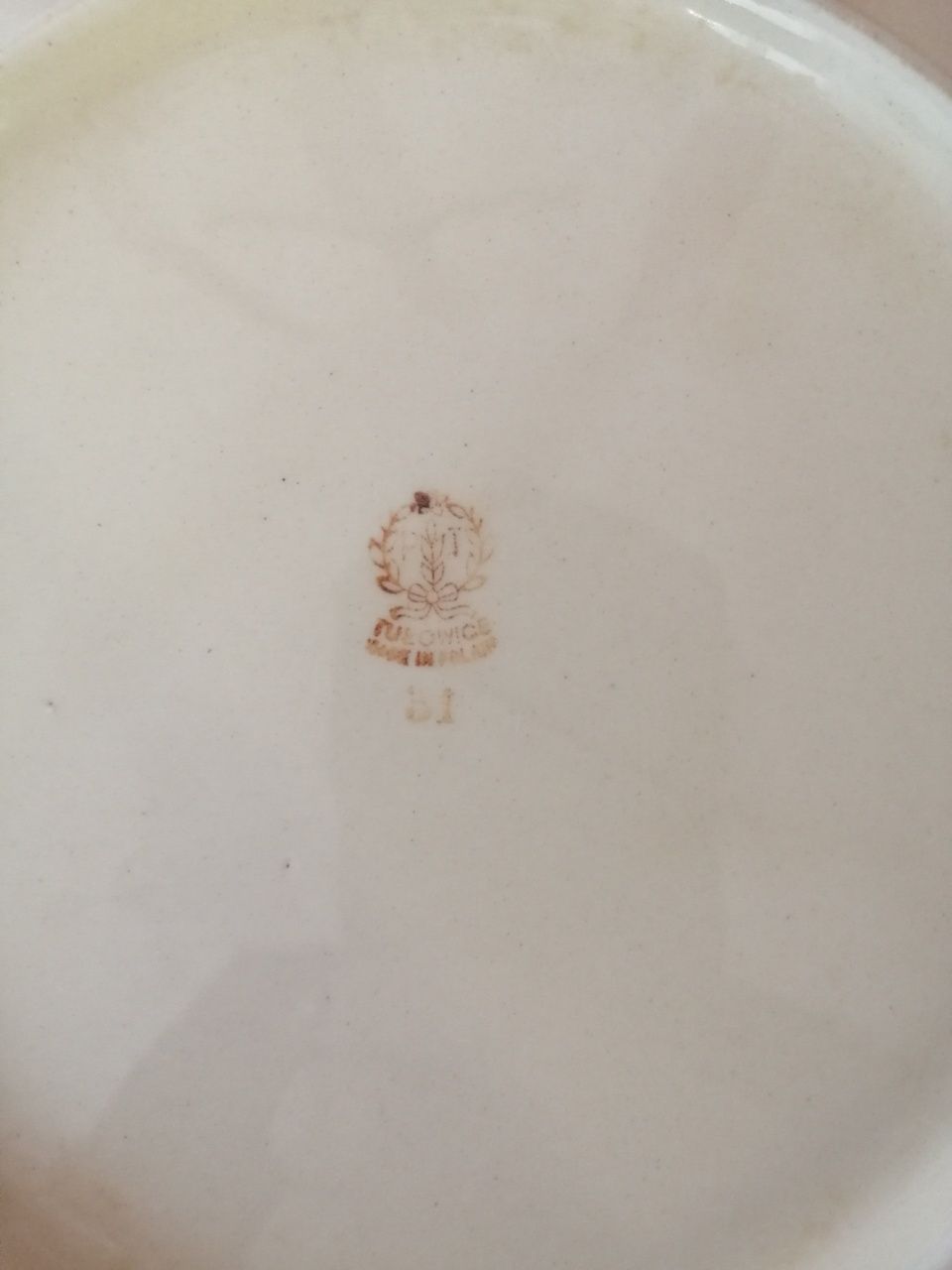 Talerze obiadowe PRL porcelana Tulowice