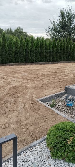 Prace Ziemne Koparka Transport Hakowiec Kruszywo Ziemia