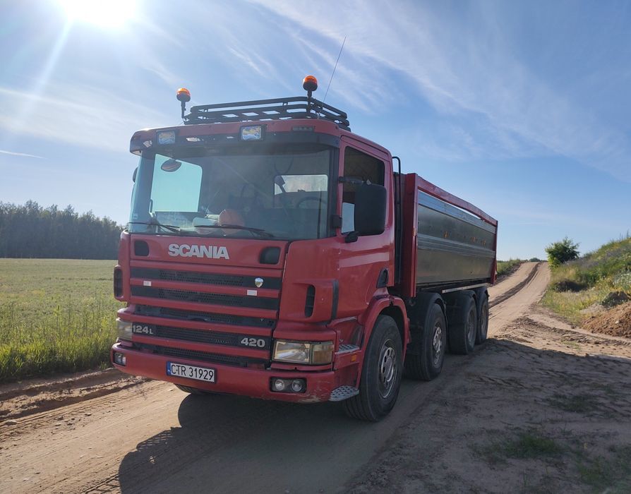 Scania 124 420 koni wywrotka hydroburta 8x4
