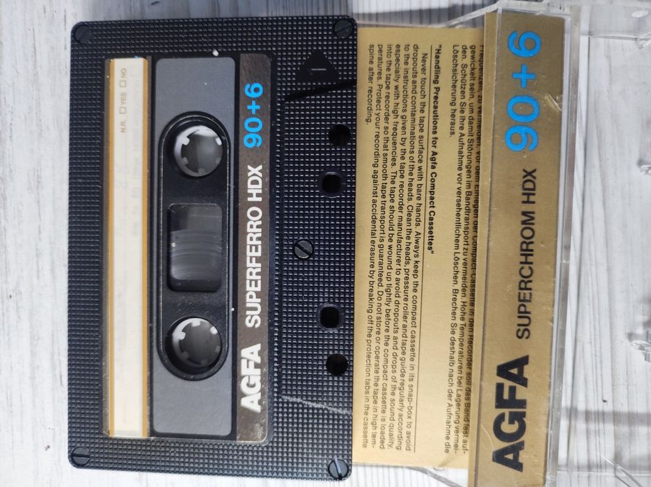 Аудіокасети Agfa F-DX 1S, LNX, HR-S, Fe 1