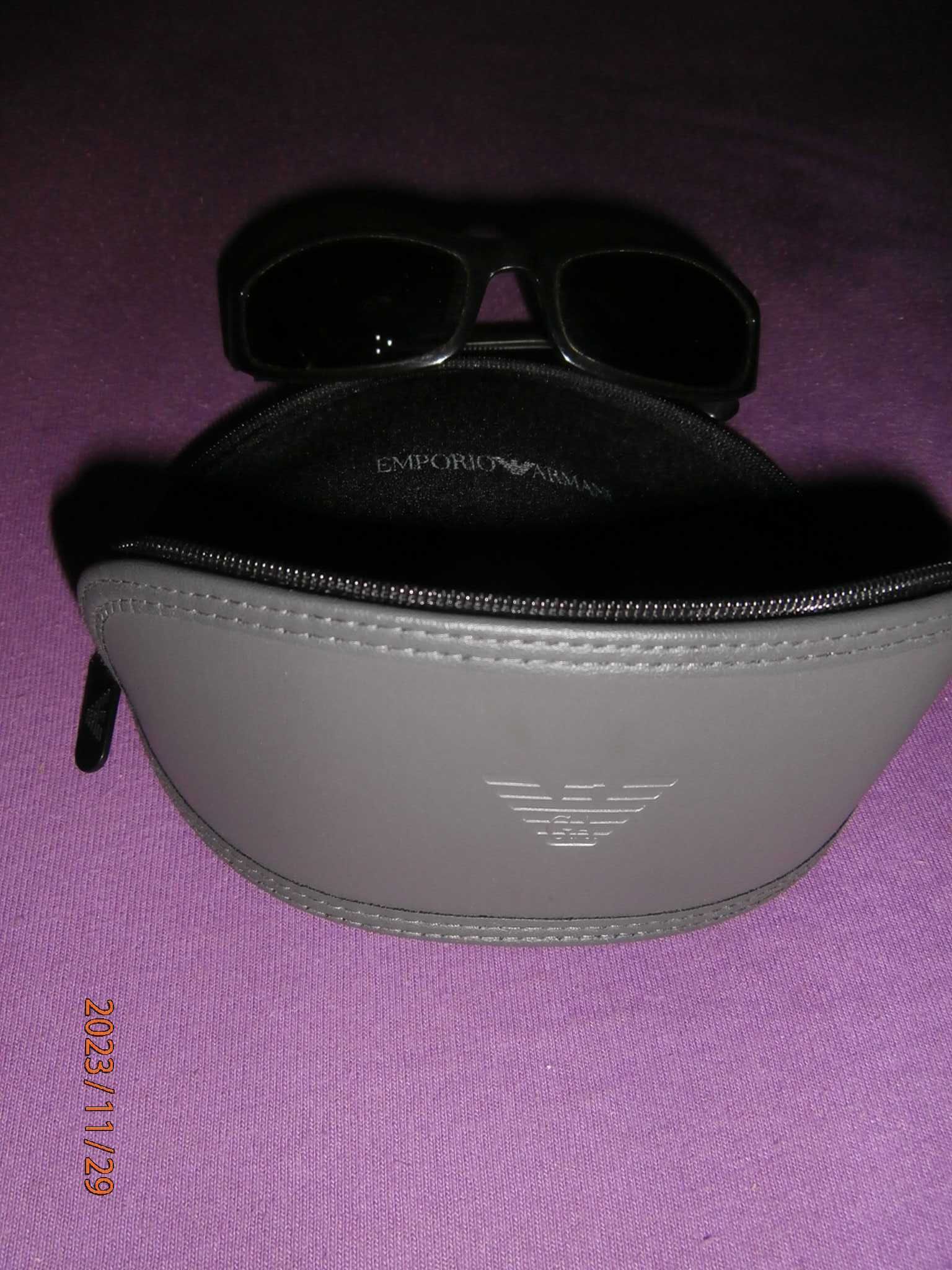 ARMANI Okulary przeciw słoneczne Giorgio Armani + etui - używane