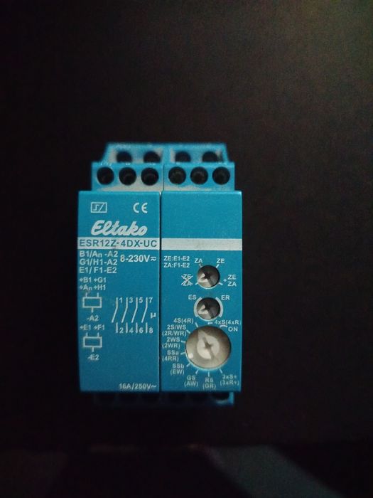 Przełącznik, stycznik kontrolka napięcia, przełącznik eltako i Hager