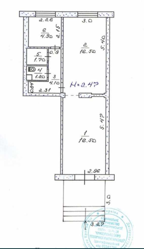 Саксаганський район. Продаж приміщення з ремонтом, 45м2