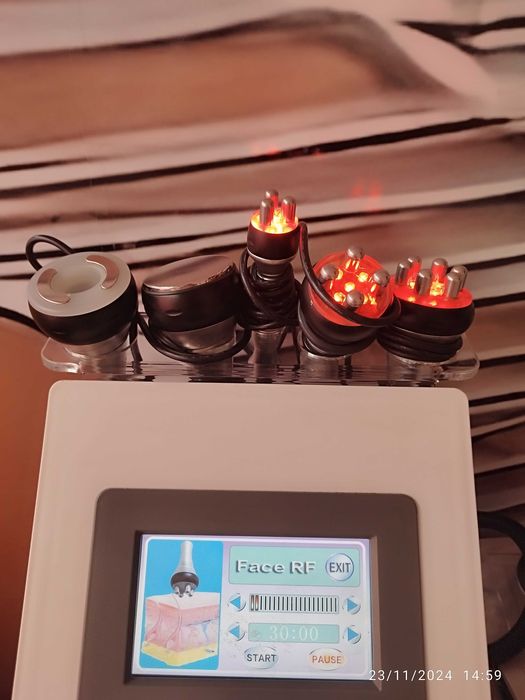 Aparelho Radio frequência, Cavitação e vácuoterapia. Com formação incl