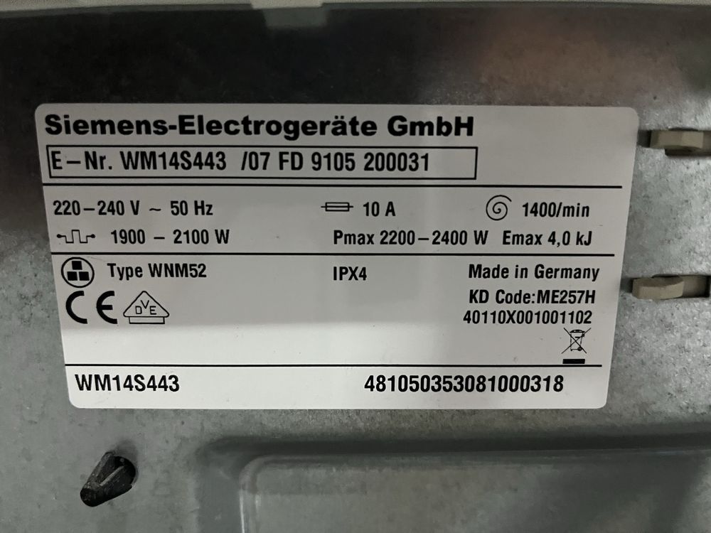 Pralka SIEMENS 8kg 1400ob A+++ |12msc |BD stan |Dowóz