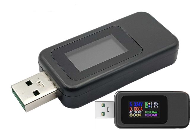 USB тестер Keweisi KWS-MX18L вольтметр, амперметр, mah метр, ваттметр