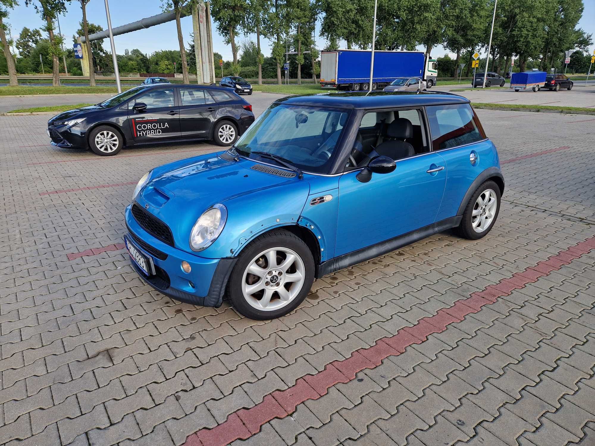 Mini cooper S R53 kompresor 2002r Electric blue.