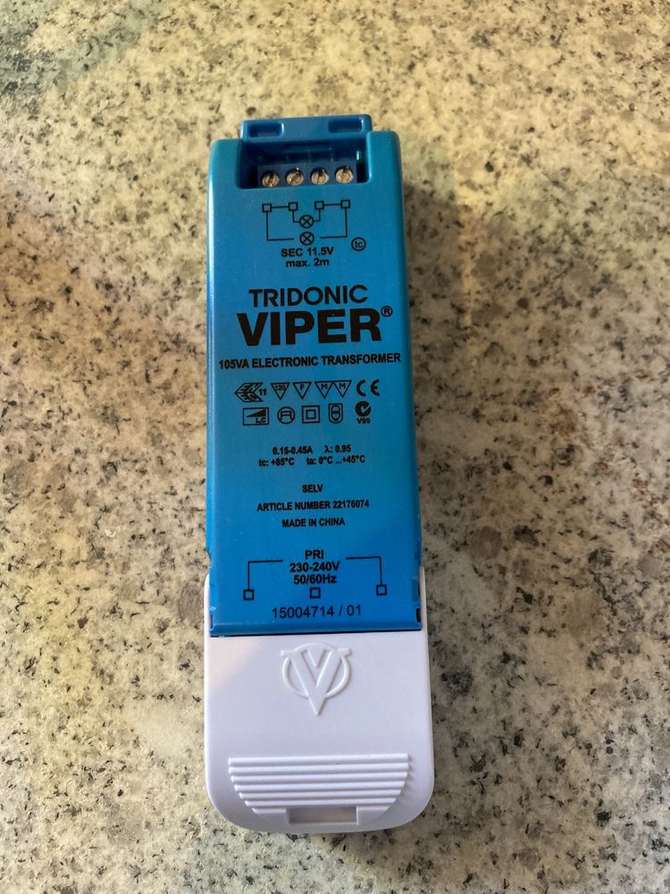 Transformador Tridonic TE VIPER 60 VA (Não compativel com lampadas LE